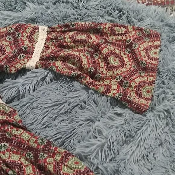 - Boho mini dress with bell sleeve - Picture 3 of 8